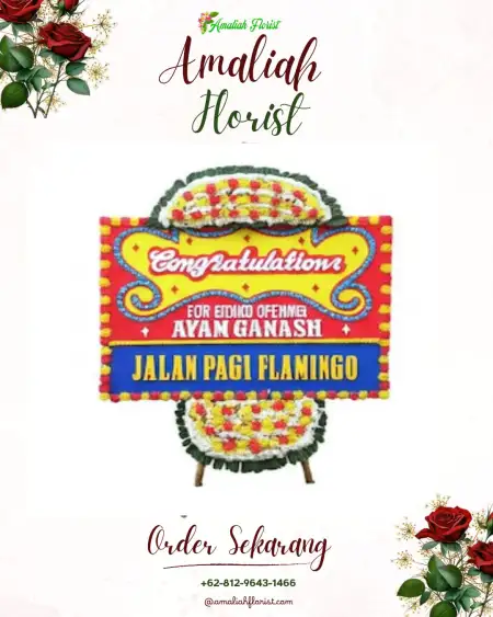 Sewa Papan Bunga Moyo Hilir
